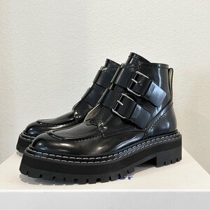 Proenza Schouler Women's Buckled Lug Booties, Size 40, New in Box